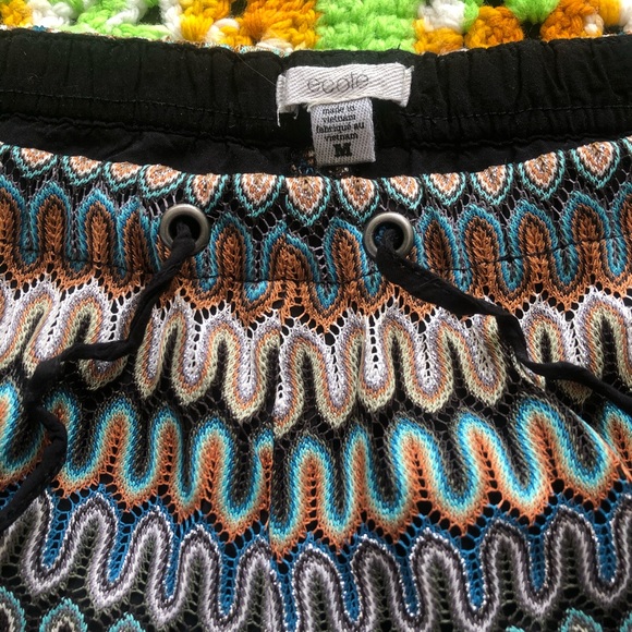 SOLD Boho/gypsy ecote Shorts - Picture 3 of 3